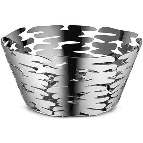 Alessi Barket Bm10/21 - Centre De Table Design Avec Décorations Ajourée, Acier Inox 18/10, 18 Cm