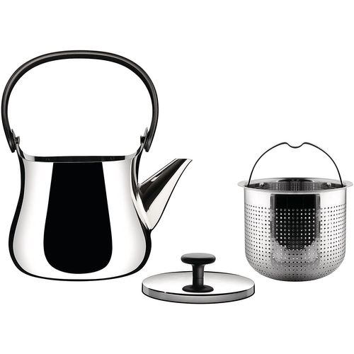 Alessi-Cha Kettle/Théière En Acier Inoxydable 18/10 Adapté À L¿Induction