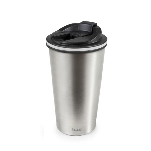 Mug Isotherme Satin Inox Et Plastique 410 Ml