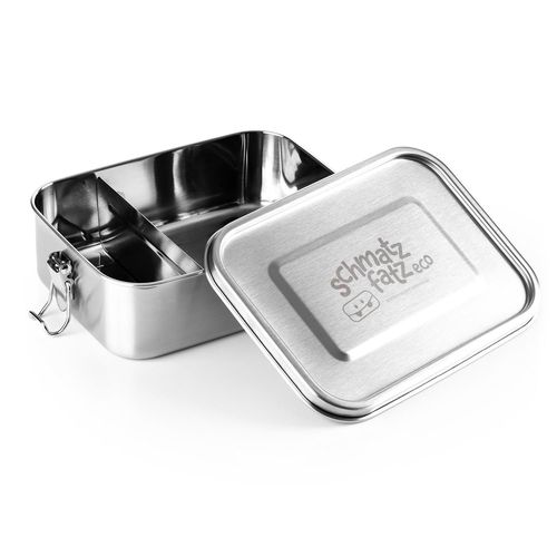 Klarstein Lunchbox Schmatzfatz Eco 1200 Ml 19,5 X 14,5 X 6,5 Cm (Lxhxp) Acier Inoxydable