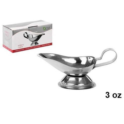 Saucière En Métal Neuve Avec Poignée 15 X 7 Cm 3 Oz 85 Ml Service De Table