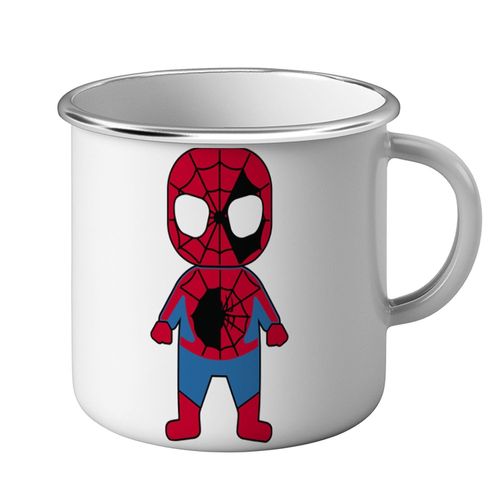 Mug Métal Tasse Bébé Spiderman Dessin Mignon