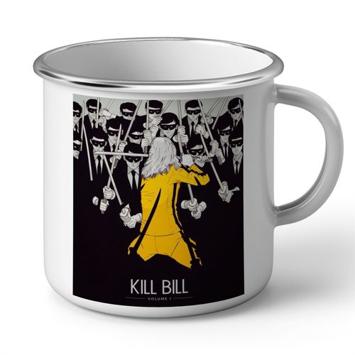 Mug En Métal Emaillé Poster De Film / Kill Bill Volume 1 / Tarentino / Uma Thurman