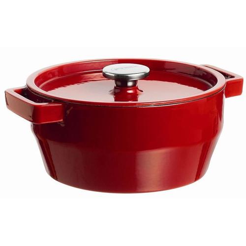 Cocotte Ronde Slow Cook 3.6 L - Ø 24 Cm Rouge