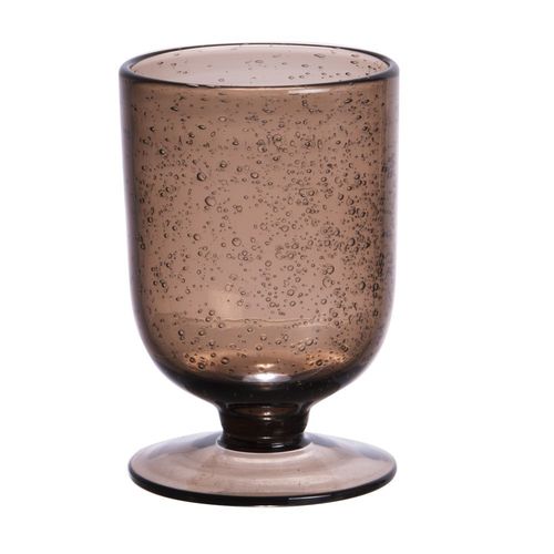 Verre À Pied Gordes Bullé Brun 25cl