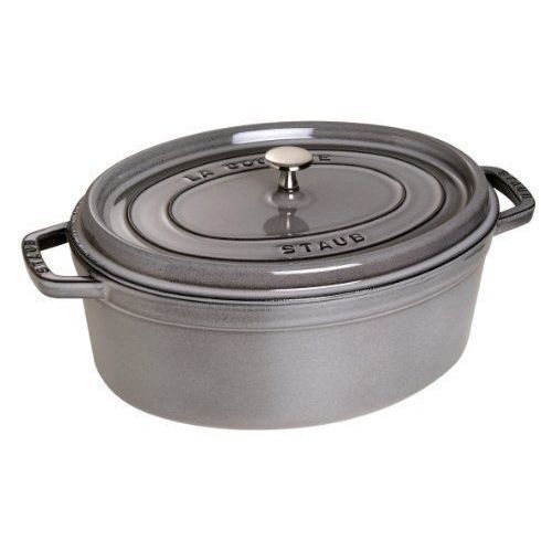 Staub Fonte - 1103318 - Cocotte - Ovale - Gris Graphite - 33 Cm