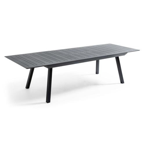 Table De Jardin ? Rallonge Extensible En Aluminium Gris