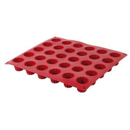 Crealys 513107 Moule À Cannelés Silicone Rouge