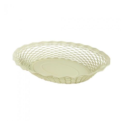 Corbeille À Pain 25x18 Cm En Inox Beige