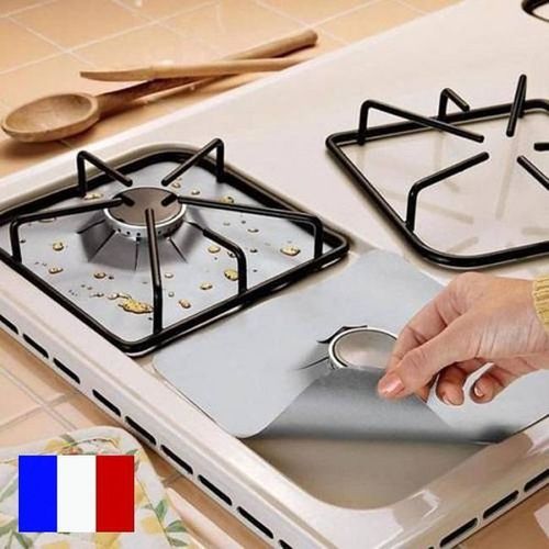 4pcs Feuilles De Protection Pour Gazinière