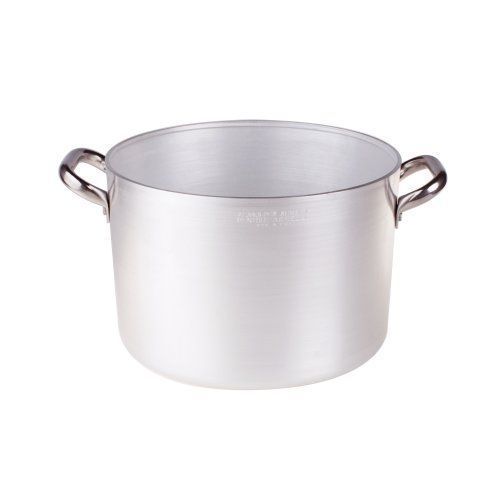 Pentole Agnelli Faitout En Aluminium, Avec 2 Poignées En Acier Inoxydable, Argenté 3.7 Litri Argent