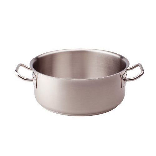 Pentole Agnelli Casserole Basse En Aluminium Avec 2 Poignées En Acier Inoxydable 18/10, Argenté 16 Cm Argent