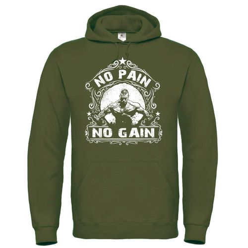 Sweat Homme À Capuche À Capuche L No Pain No Gain Sweat Homme À Capuche De Très Bonne Qualité Cadeau Fête Des Pères, Cadeau De Noël