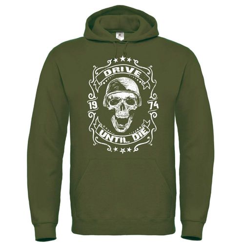 Skull Drive Until Die Sweat Homme À Capuche De Très Bonne Qualité Cadeau Fête Des Pères, Cadeau De Noël