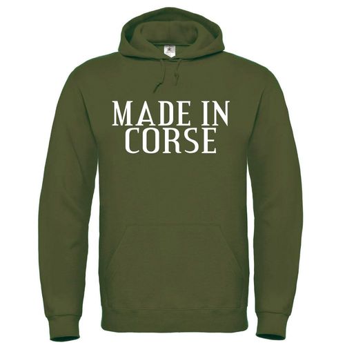 Made In Corse Sweat Homme À Capuche De Très Bonne Qualité Cadeau Fête Des Pères, Cadeau De Noël