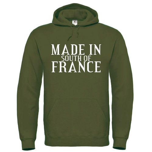 Made In South Of France Sweat Homme À Capuche De Très Bonne Qualité Cadeau Fête Des Pères, Cadeau De Noël