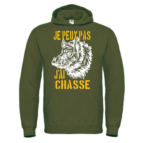 Je Peux Pas J'ai Chasse Sweat Chasseur Homme À Capuche De Très Bonne Qualité