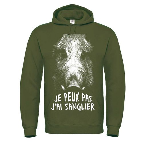 Je Peux Pas J'ai Sanglier Sweat Chasseur Homme À Capuche De Très Bonne Qualité Cadeau De Sanglier Pour Un Sanglierur, Fête Des Pères, Cadeau De Noël