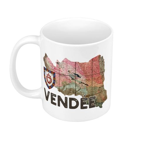 Mug Céramique Vendée 85 Departement La Roche Sur Yon Carte Ancienne