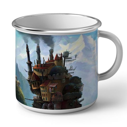 Mug En Métal Emaillé Le Chateau Ambulant Hayao Miyazaki Manga Anime