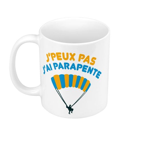 Mug Céramique J'peux Pas J'ai Parapente Nature Vol Outdoor