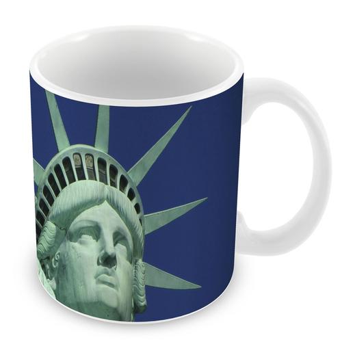 Mug Céramique Tasse Statue De La Liberté Contre Plongée Ciel Bleu