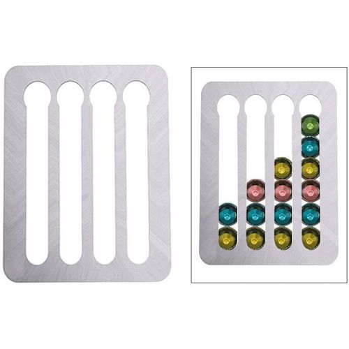 Nespresso Coffee Capsule Holder Stand Rotary Coffee Pod Tower Rack Rotatable Coffee Pod Storage Shelves Storage 24pcs Capsule