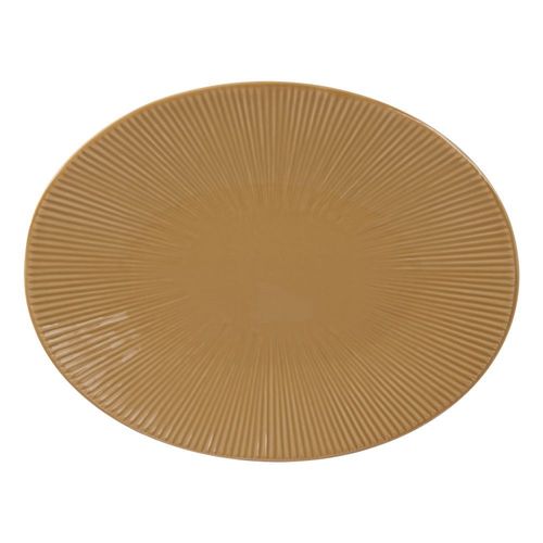Plat Ovale Bohémia 41,5 Cm Moutarde