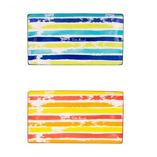 Plat Rectangle Little Marcel 28,5x15,5 Cm (1 Modèle Aléatoire)
