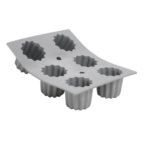 Moule Pour 6 Mini Cannelé En Silicone Elastomoules