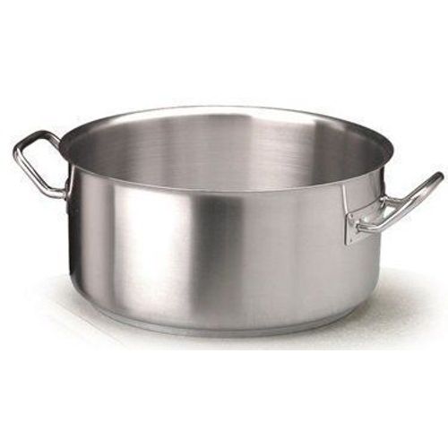 Pentole Agnelli Casserole Basse En Aluminium Avec 2 Poignées En Acier Inoxydable 18/10, Argenté 28cm Argent