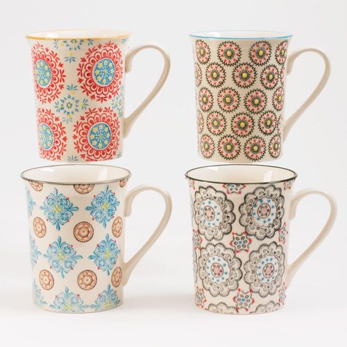 Coffret De 4 Mugs Bohème 30 Cl
