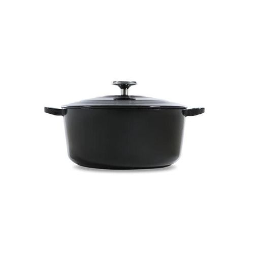 Bk Cookware H6071.524 Bk Bourgogne Cocotte En Fonte Ronde - 24 Cm - 4.2l - Revetement Émaillé - Couvercle Avec Anneaux