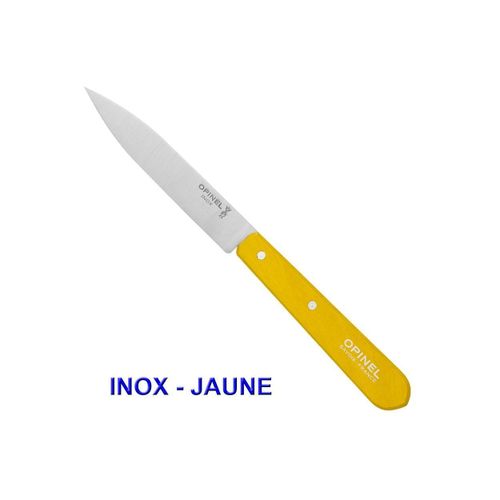 Opinel Couteau D'office N°112 Lame Lisse Inox Ou Carbone/Couleur Au Choix