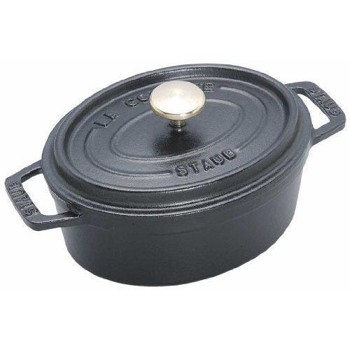 Staub Fonte - 1101525 - Cocotte - Ovale - Noir Mat - 15 Cm