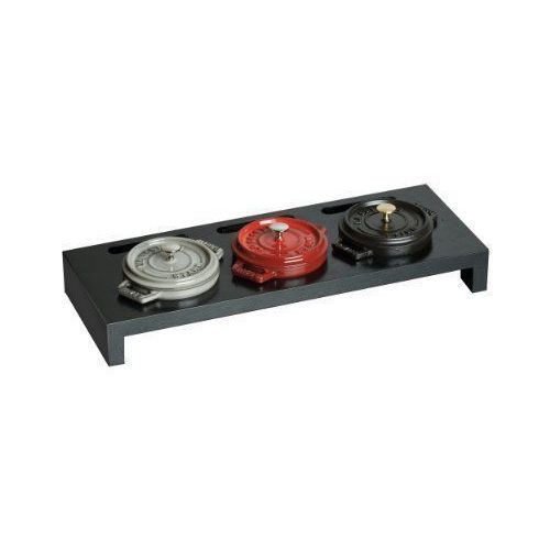 Staub Fonte - 1190700 - Présentoir 3 Mini Cocottes - Bois Naturel