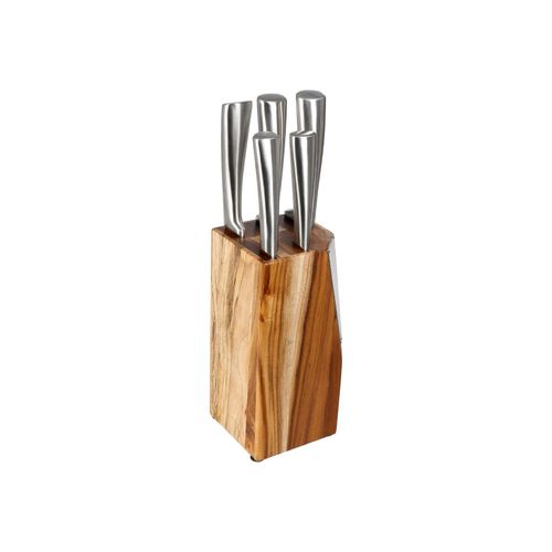 Bloc 5 Couteaux Acacia Secret De Gourmet