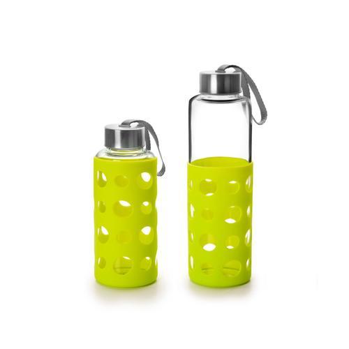 Bouteille En Verre Et Silicone Lake 0.4l Green