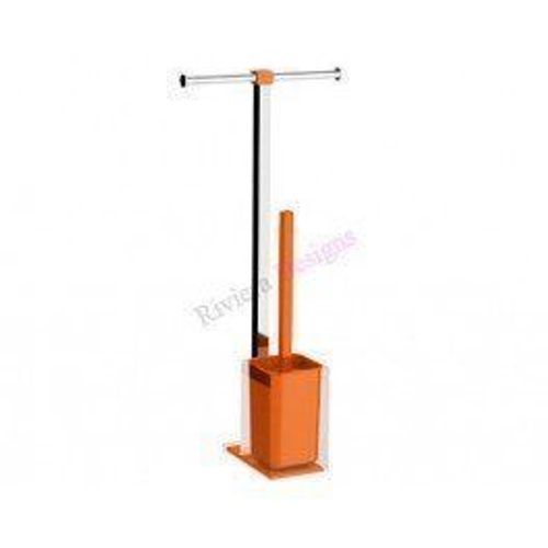 Gedy - Porte Papier Et Brosse Orange Piantane - Gedy - G-Ra326700000