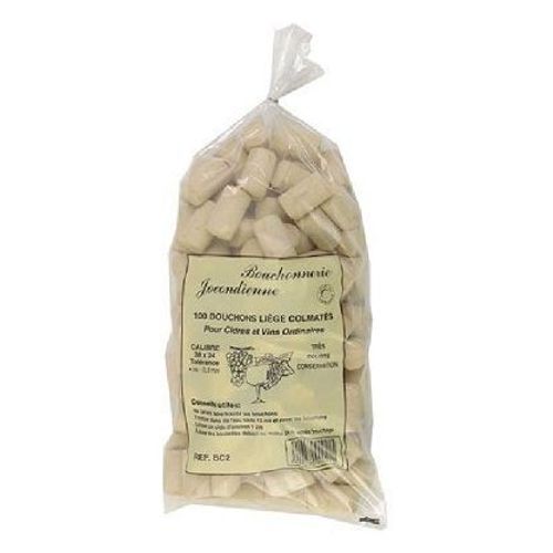 Bouchon Cylin.38x24colmat.Sac100