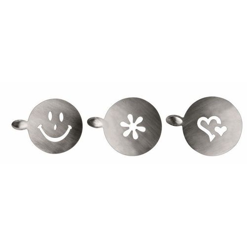 Set 3 Elements Decoration Mousse En Inox 10cm