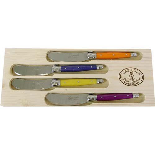 Laguiole Jean Dubost - 97455 - Mini Coffret 4 Tartineurs Abs - Fruités Mixés