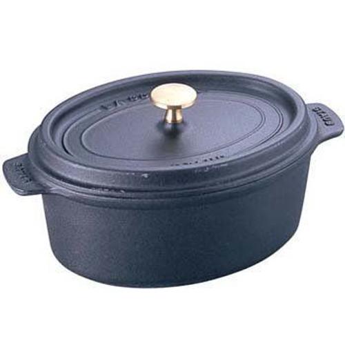 Staub Fonte - 1104125 - Cocotte - Ovale - Noir Mat - 41 Cm