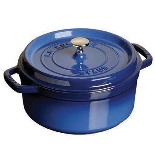 Staub Fonte - 1102691 - Cocotte - Ronde - Majolique Bleu Intense - 26 Cm