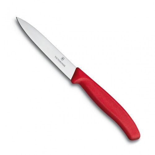 Couteau D'office Victorinox Lame Lisse 10 Cm Manche Noir Ou Rouge