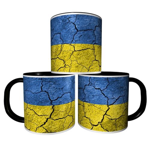 Mug Personnalisé Tasse À Café - Drapeau Ukraine 03