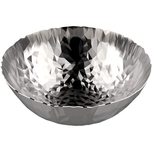 Alessi Cr02/21 Joy N.11 Corbeille Ronde En Acier Inoxydable 18/10 Brillant, Ø 21 Cm