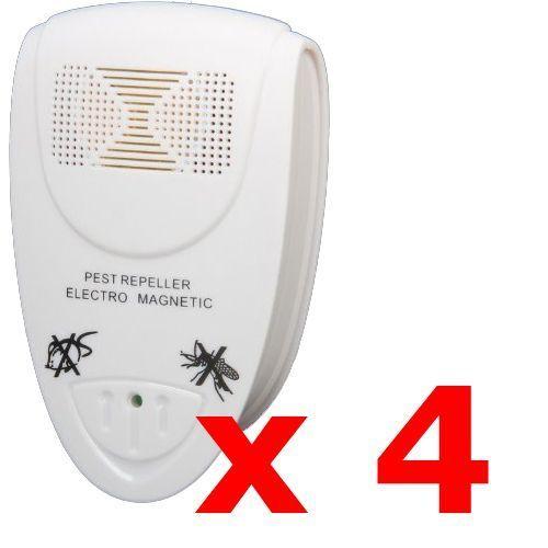 4 X Kabalo Secteur Alimentés Par Ultrasons Rongeurs Répulseur - Pour Les Insectes, Les Rats, Les Souris, Les Moustiques, Etc.