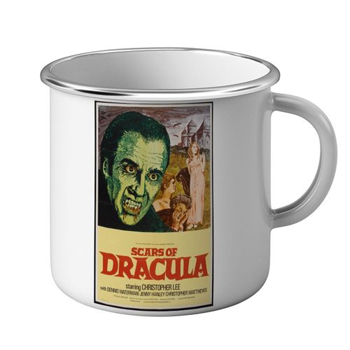 Mug Métal Tasse Vieille Affiche Anglaise De Film Scrars Of Dracula Rétro Poster Cinéma Vintage