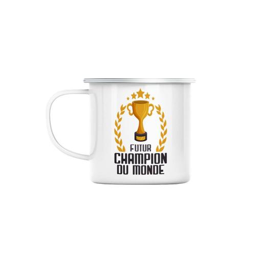 Mug En Métal Emaillé Futur Champion Du Monde Sport Héros